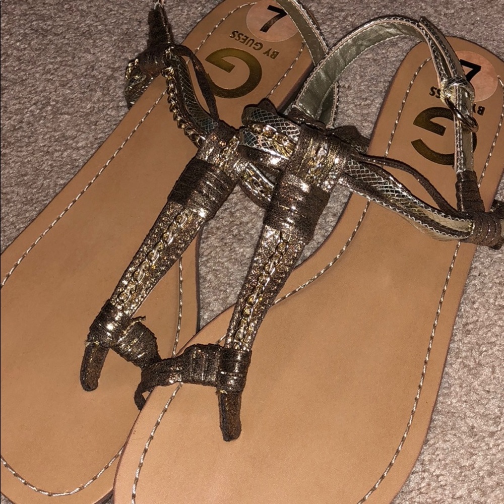 Gold sandals